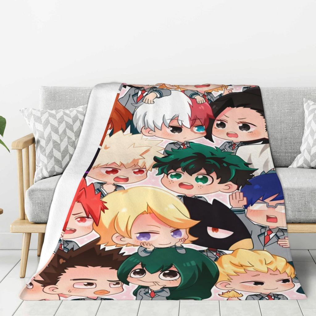 Моя геройская академия Мультяшный плед Теплые флисовые одеяла Мягкое и удобное одеяло Домашнее дорожное одеяло Подарок на день рождения