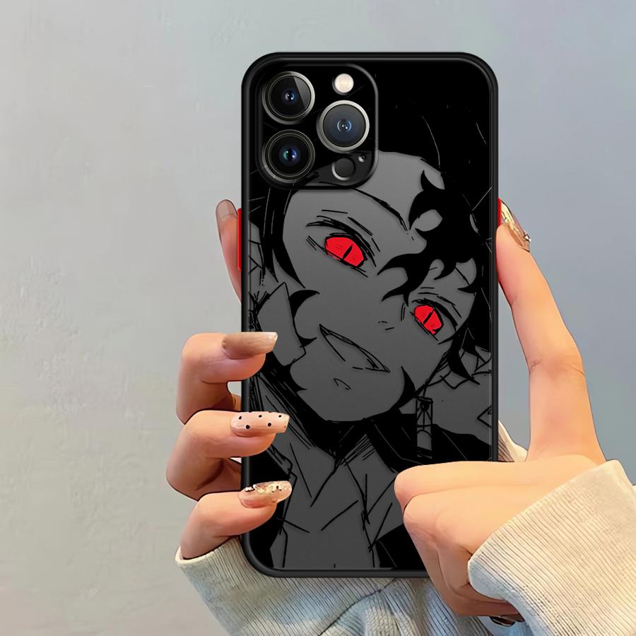 Funda Back Phone Cover Case for iPhone 17 Pro Max 11 16 Plus XS XR 7 8 SE 15 14 12 Air 13 Mini Anime D-emon Cartoon S-layer