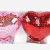Red/Pink Color Mirror Surface Ornament Romantic Valentines Day Disco Ball  Party Decoration