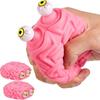 Антистресс Игрушка-фиджет Flippy Brain Squishy с вылезающими глазами для сжимания, крутая вещь для детей с СДВГ, аутизмом, для снятия тревоги