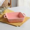 8inch, color embossed porcelain baking tray, ceramic oven tray, baking dish, bbq plate, buffet serving nordic pasta, salad plate