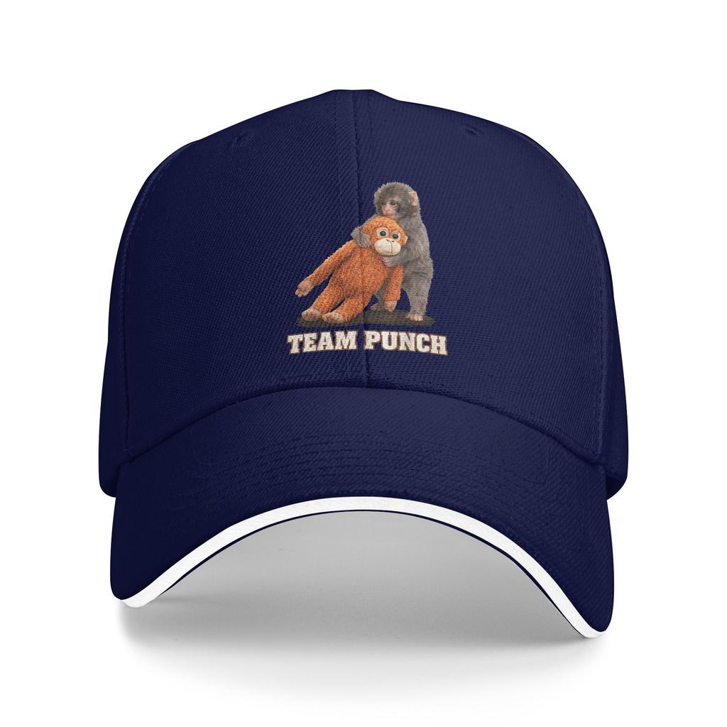 Adorable Monkey Punch Baby Baseball Cap Casual Unisex-Teens Trucker Hat Sunscreen Design Kpop Rock Baseball Caps Birthday Gift