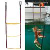 Boarding Step Ladder Folding Boat Ladder Portable 3 Step Boat Ladder Extension Nylon Ladder for Pontoon Inflatable Boat