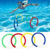 4Pcs Diving Rings Underwater Swimming Rings Sinking Pool Toy Rings For Children