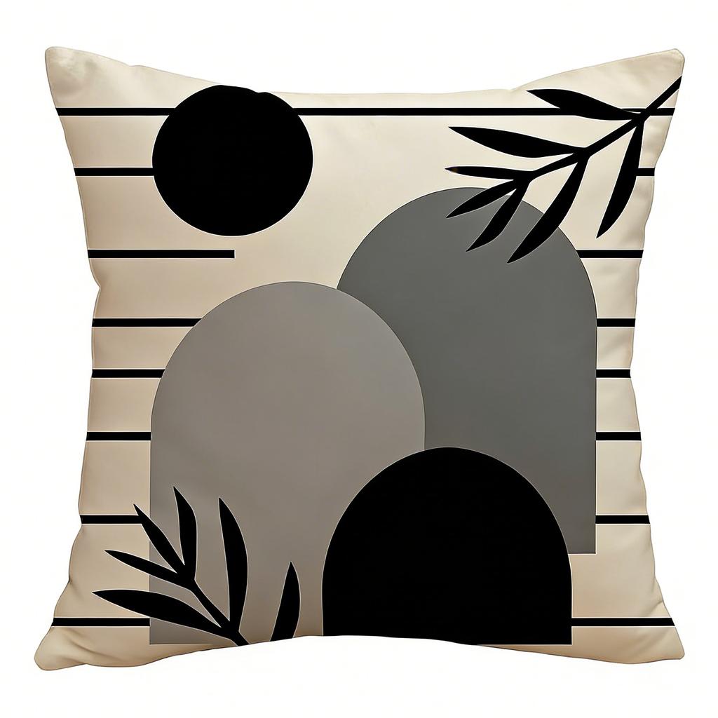 Домашний декор Геометрические и растительные наволочки с узором Наволочка с узором Подходит для дивана Спальни Автомобиля Наволочка