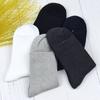 5 Pairs Spring Combed Cotton Striped Anti-pilling Men's Socks Casual Solid Colour Breathable Anti-odour Double Needle Business Medium Socks