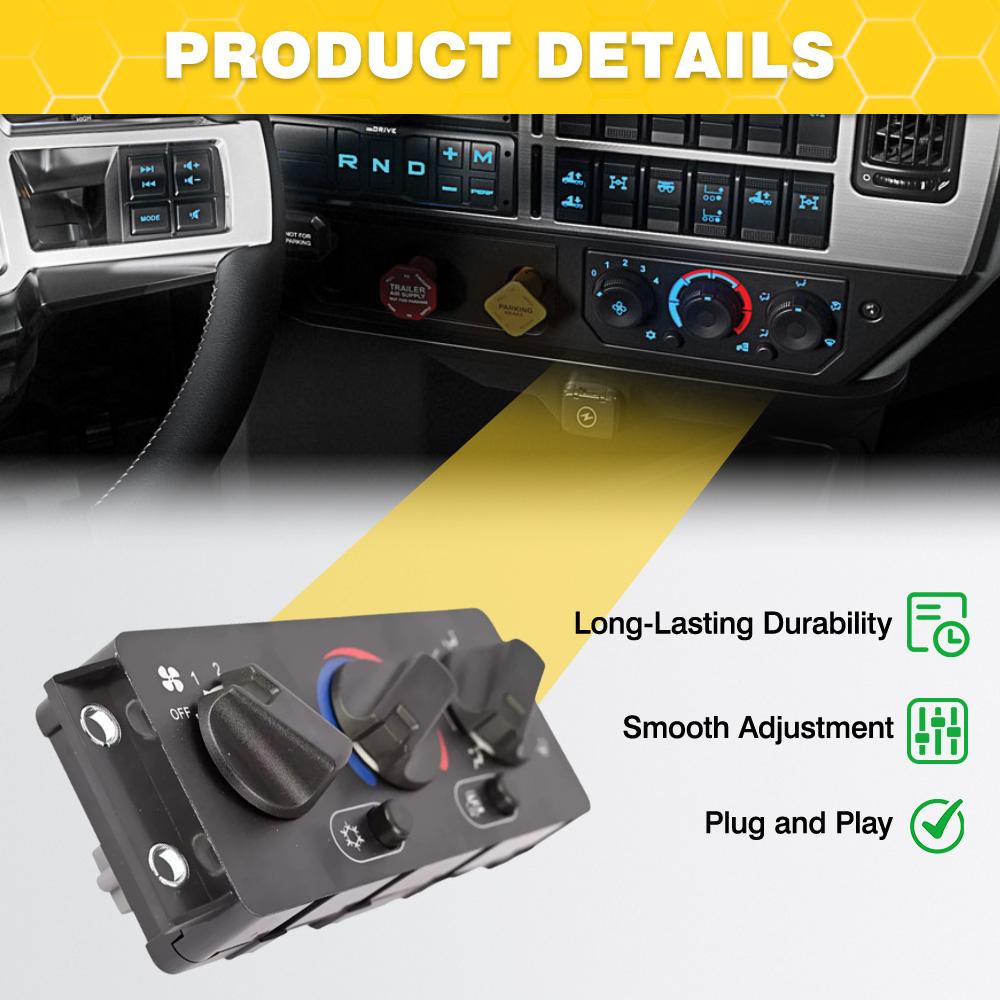 A/C Heater Climate Control Pannel Air Condition Module for Mack CHU612 CHU613 2008-2018 25110700 70826280 8+16pins