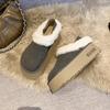 Women Fur Platform Shoes Flats Walking Chelsea Snow Boots Winter New 2025 Trend Designer Suede Gladiator Short Plush Botas Mujer