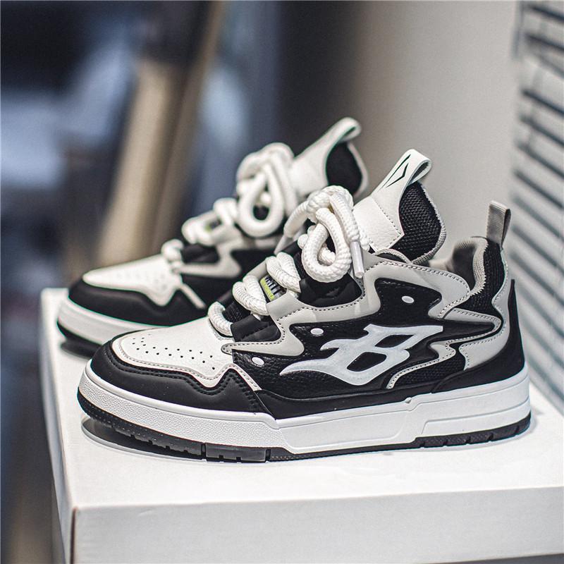 Новые кроссовки New Bread для мужчин, из ПУ, дизайнерские, на платформе, дышащие, массивные, для скейтборда, 2024, повседневные, низкие, вулканизированные, спортивная мужская обувь