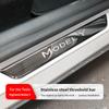 Black Stainless Steel Threshold Protector Strips for Tesla 2025 Highland Model Y  Front & Rear Door Welcome Pedal, Anti-Scratch
