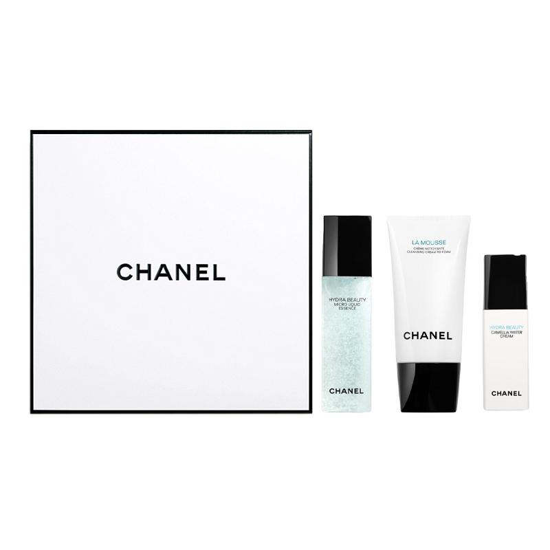 Chanel Hydra Beauty Camellia Набор из 3 средств для ухода за кожей, дорожный