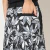 Callaway Stretch Skirt with Large Floral Print and Pleated C25228205 Women's Hem,