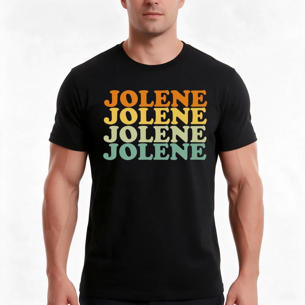 Jolene Retro Vintage Name Fun Lyric Song Tshirt Summer Casual Cotton Tee Oversized Streetwear Tops Vintage Graphic Print