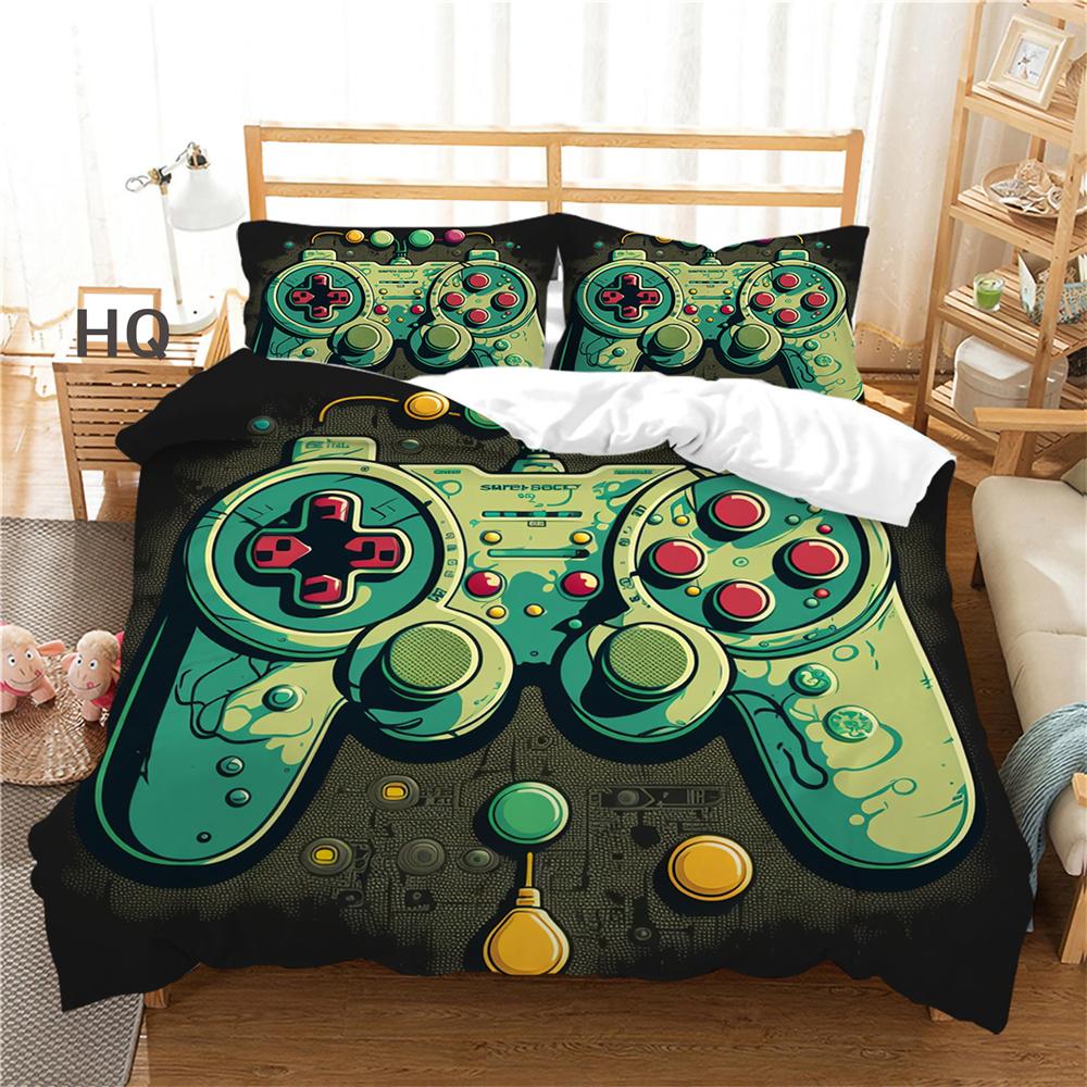 3D игровая консоль с принтом, покрывала для подростков, двойной размер, пододеяльник, роскошный мягкий высококлассный декор для спальни