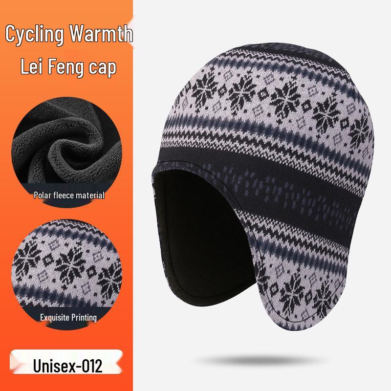 Thermal Fleece-Lined Windproof Hat with Ear Protection - Comfortable for Long Wear, Ideal for Cold Weather