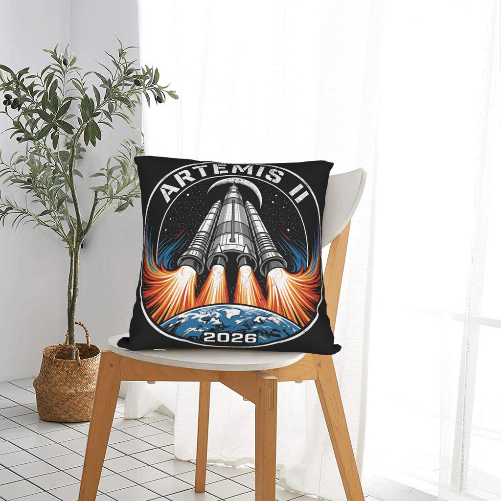 Pillow Cover Artemis Ii Mission To The Moon Morden Pillow Case For Living Room Chair Pillowcases