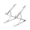 Aluminum Alloy Laptop Height Storage Size 295mm X 55mm X 25mm Stand, 7+9 Adjustments, Foldable, Silver,