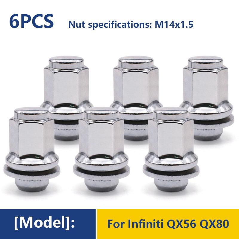 M12* 1.25 Standard Wheel Lug Nuts For INFINITI Q40 Q50 Q60 Q70 Q70L QX50 QX70 EX37 FX50 G37 M35h M37 M56 EX35 G25 FX35 Hub Nuts