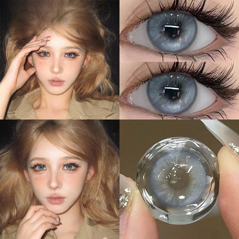 MillCreek 2 шт./пара контактных линз для близорукости 14,2 мм мягкие глаза годового использования натуральные контактные линзы с классом 0,00 ~ -8,00 цветные контактные линзы косметика для глаз