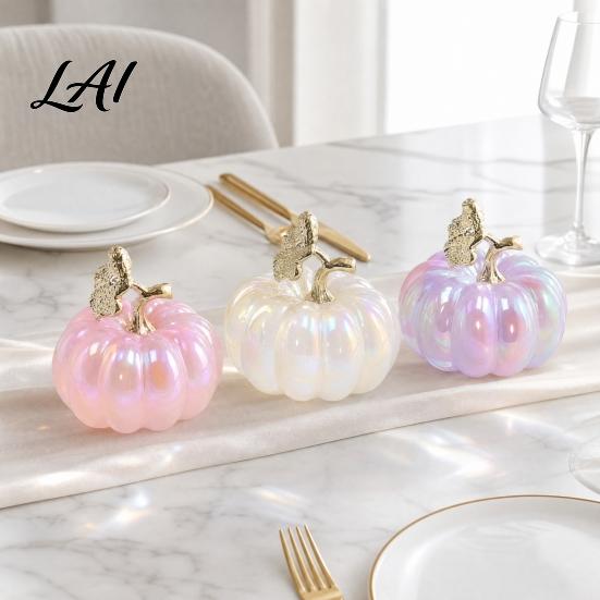 Car Halloween Ornament Acrylic Simulation Pumpkin Decor Fake Festive Autumn Decor for Table Car Spooky Party Centerpiece Fall Season Decoration