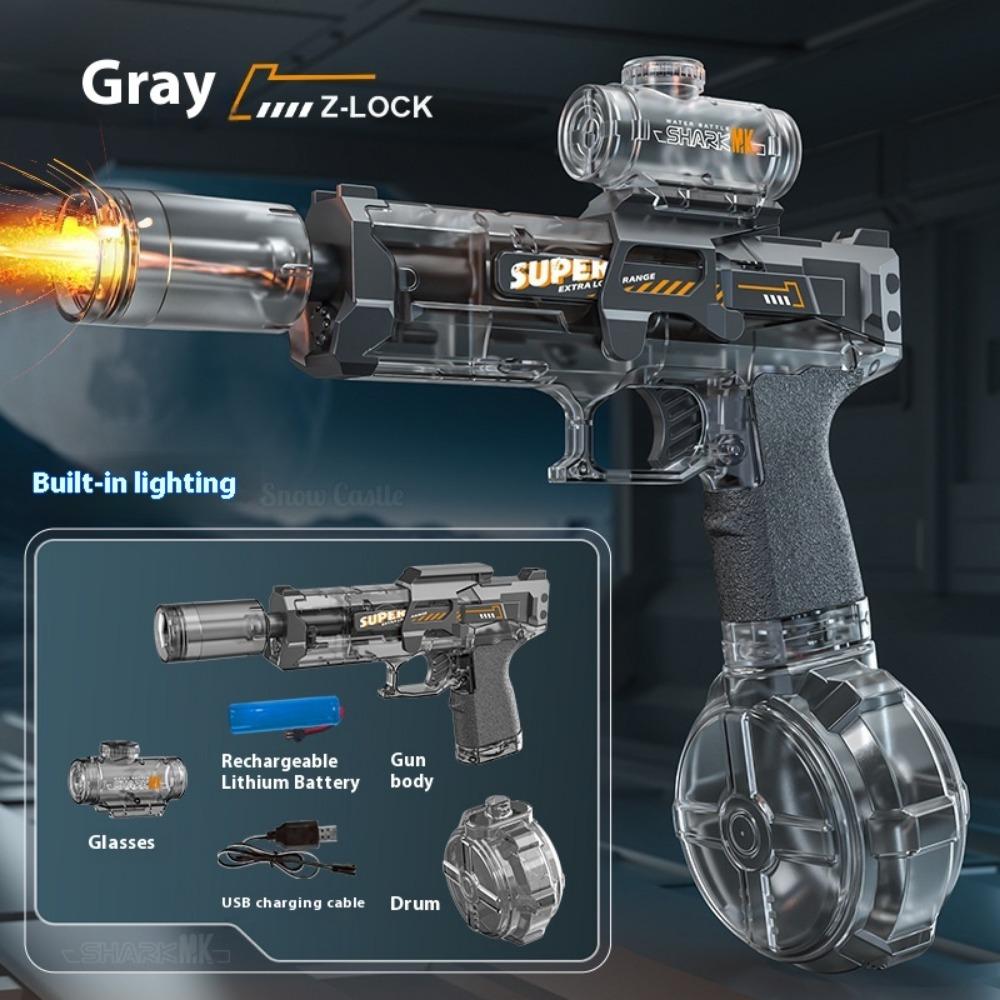 Взрывной огонь, маленькая ледяная мышь, электрический водяной пистолет, высокоскоростная непрерывная стрельба с затворной группой, импульсный возврат воды, детские игрушки-водяные пистолеты