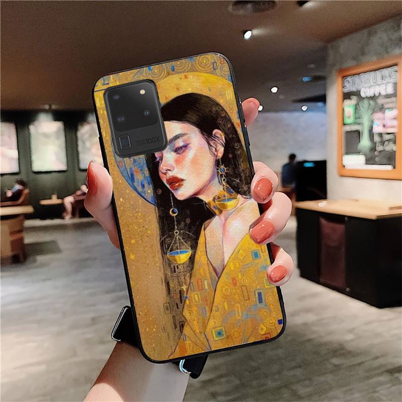 Чехол для телефона "Поцелуй" Климта для Samsung S20 lite S21 S10 S9 plus для Redmi Note8 9pro для Huawei Y6