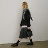 Cashmere Blend Knit Shawl Muffler_MELANGE GREY