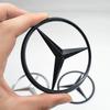 90mm ABS Chrome Black Logo Mercedes Emblem Rear Star Badge For Mercedes Benz W203 W206 W212 X253 W167 W166 W247 C E GLA GLC GLE