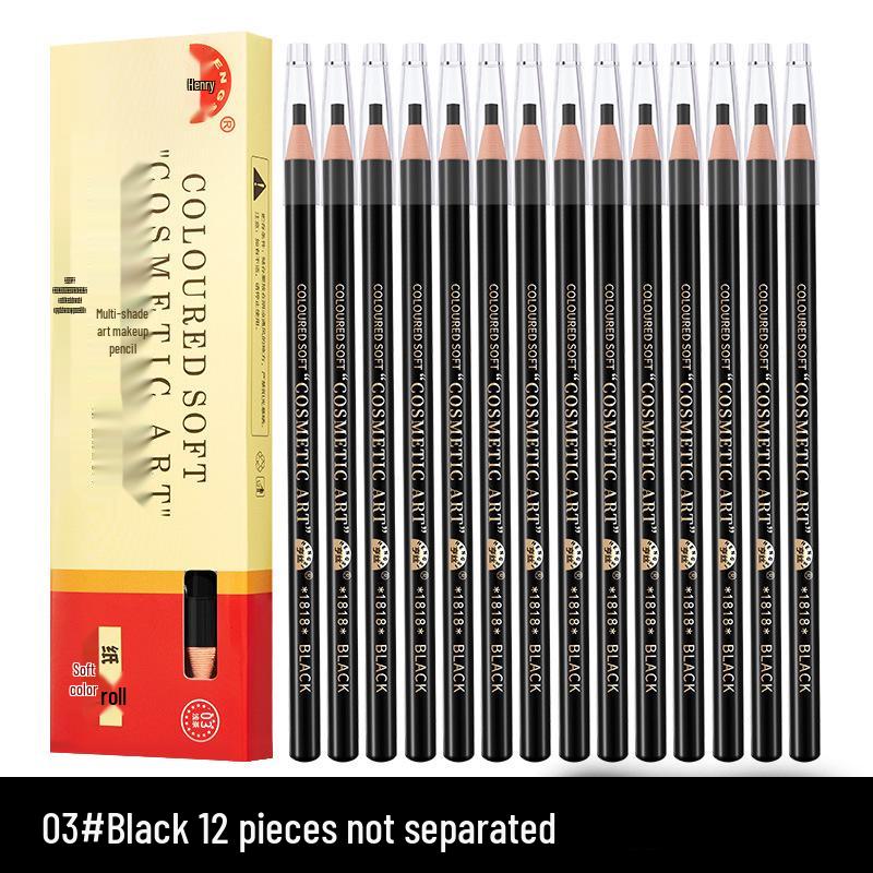 Оригинальный водостойкий деревянный карандаш для бровей 1818 - Не размазывается, Твердый грифель, Специальный для визажистов.