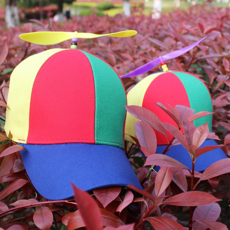 Detachable Propeller Baseball Cap: Sunshade Windmill Duckbill Hat for Spring and Summer