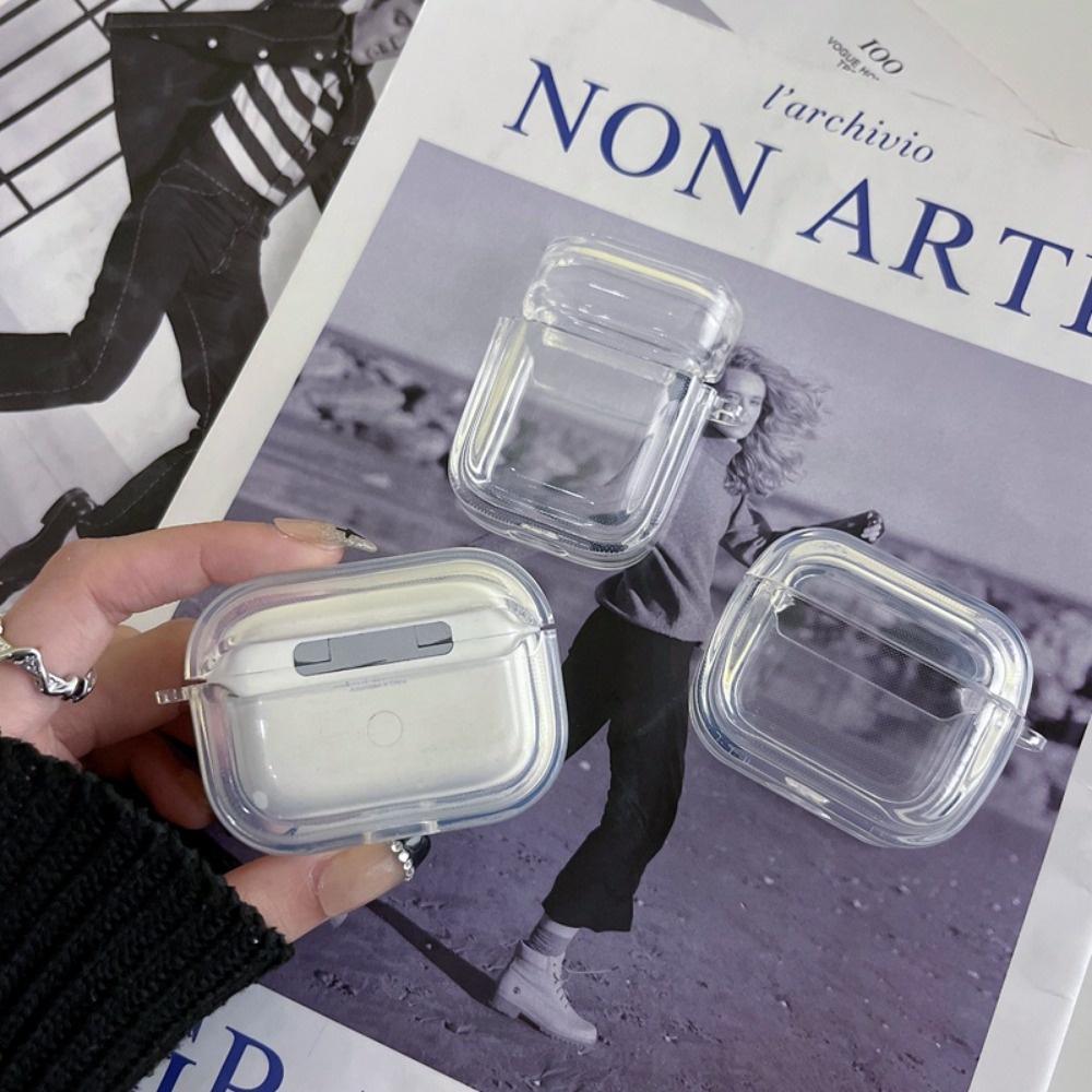 Прозрачный чехол для наушников INS для AirPods 3 Pro, мягкий защитный чехол из ТПУ для AirPods 2, чехол против падения