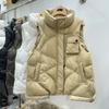 Down Vest Women's Short Annual New White Duck Down Light Vest Stand-up Collar Loose Small Man Wearing Vest