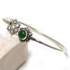 Emerald(Simulated) Gemstone Handmade Christmas Gift Cuff Bracelet Adj. F7y72