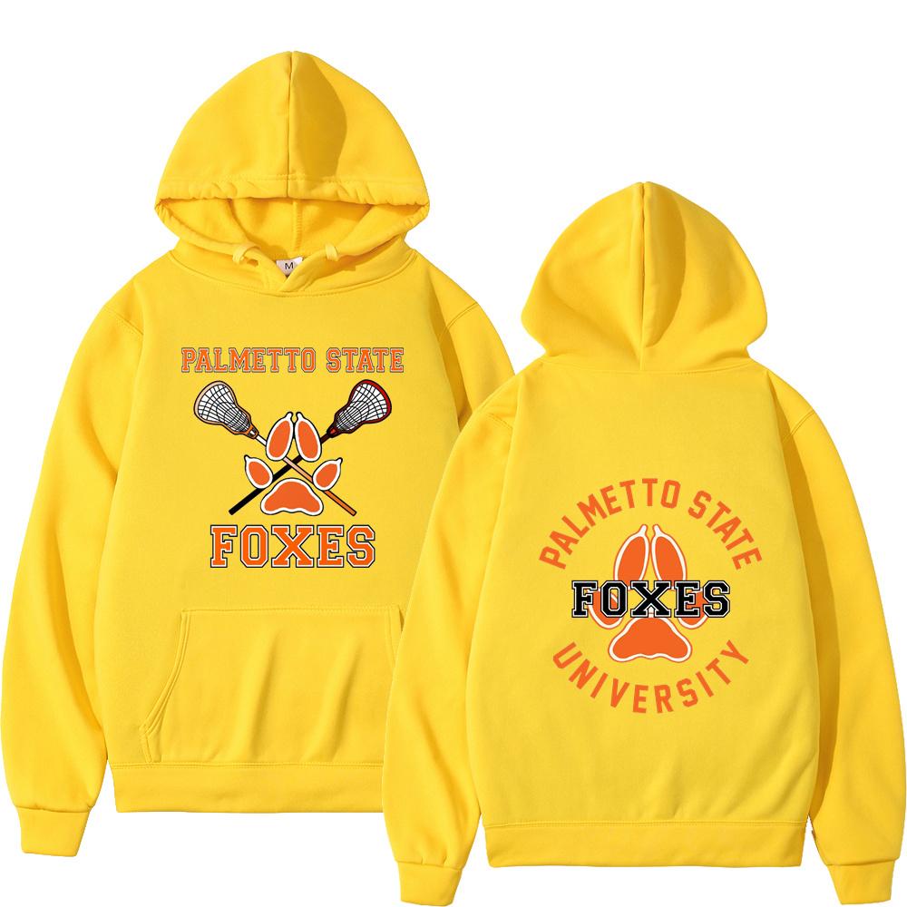Streetwear The Foxhole Court Palmetto State Foxes Printed Men's Hoodie Pullover Men Hoodies Women Hip Hop Sweatshirt Clothes