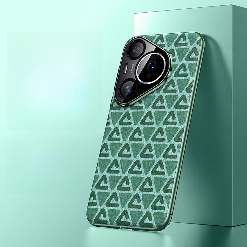 Подходящий для Huawei Pura70Ultra Легкий Роскошный Кожаный Чехол для Телефона, Songlin PC Гальванизированный Объектив P70 Чехол с Ощущением Высокого Класса