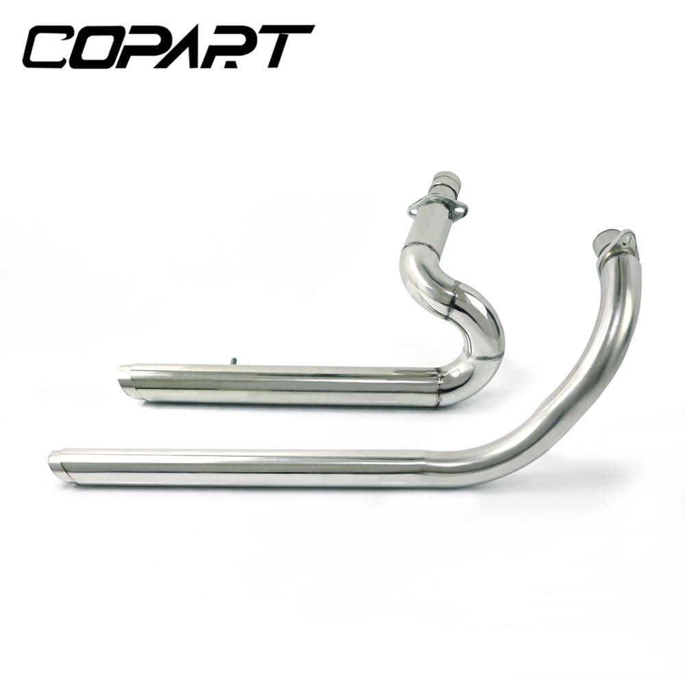 Выхлопная труба мотоцикла с глушителем, съемный глушитель для Honda Steed Shadow 400 600 VLX400 VLX600 VT400 C VT600C VT600