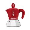 Bialetti Moca Induction Exclusive Red for 2 Cups IH Compatible Direct Fire Type Maker Espresso Maker & (Coffee Macchinetta)
