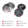 /4pcs 60mm 61mm 68mm 69mm 135mm 146mm Car Logo Wheel Center Cap Hub Covers Badge For 1a A3 A4 A5 A6 A7 A8 S4 S6 Car Accessoriea1