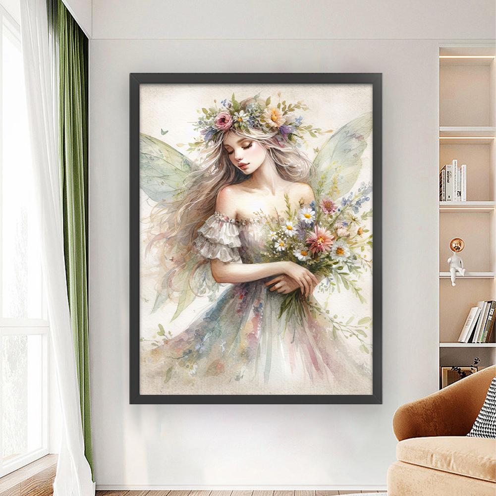 LF# Полная вышивка Эко-хлопковая нить 11CT Печатная Фея Набор для вышивки крестом Искусство