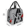 Mass Effect N7 Alliance Insulated Lunch Bag for Kids School Cooler Thermal Food Box Tote Leakproof Lunch Boxes Container