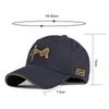 Cotton Hat Embroidered Chinese Baseball Cap for Men Women Outdoor Sunscreen Cap Snapback Hat Ponytail Panama Cap Visor Hats