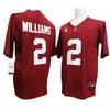Mens Cotton Blend Rugby Jersey Training Shirt With Embroidered Number 4 Player Names Milroe Williams NCAA Style