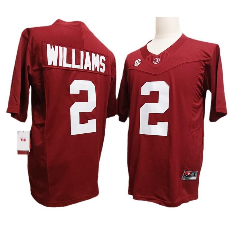 Mens Cotton Blend Rugby Jersey Training Shirt With Embroidered Number 4 Player Names Milroe Williams NCAA Style