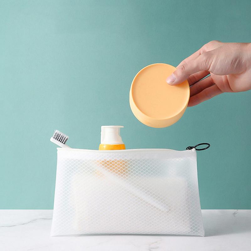 Дорожный контейнер для мыла, держатель для мыла с крышкой, переносной дорожный чехол для мыла, герметичная мыльница для путешествий, подходит для путешествий, кемпинга, мыльница на открытом воздухе