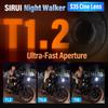 Серия кинообъективов Sirui night walker 24 мм / 35 мм / 55 мм T1.2 16 мм 75 мм S35 Легкий светосильный объектив с диафрагмой T1.2 sirui nightwalker