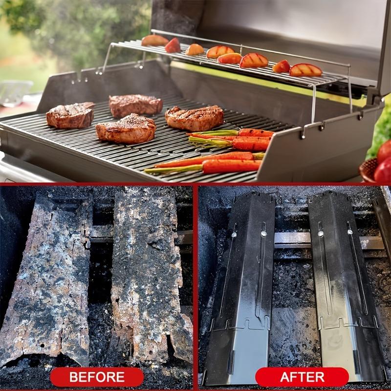 1 пара тепловая пластина для гриля BBQ, регулируемый пламегаситель, крышка горелки, стальная тепловая пластина для похода, заднего двора