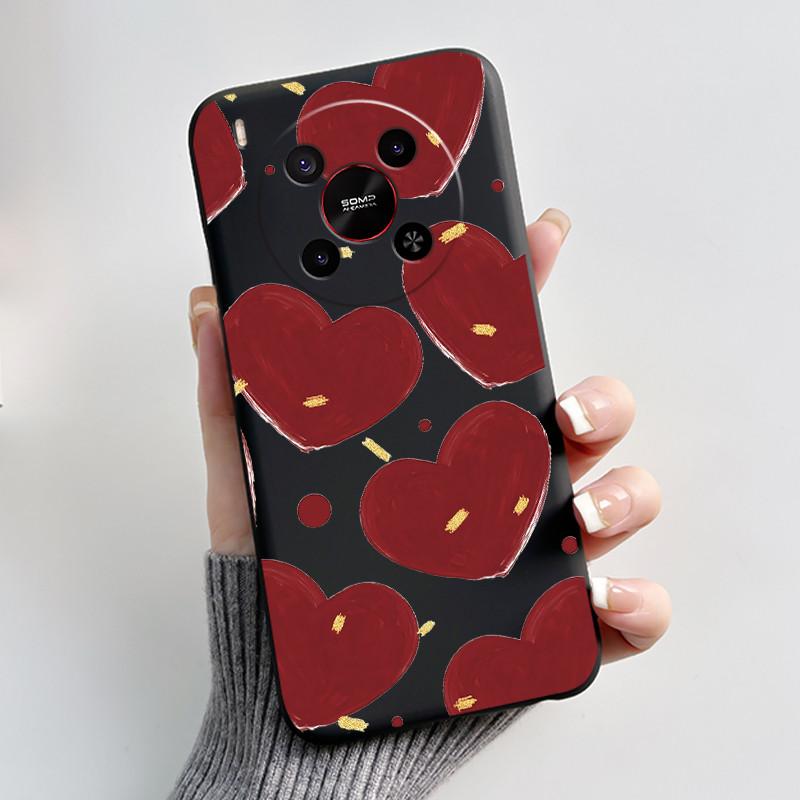 Милый Мультяшный Чехол Для ZTE Blade V70 MAX / ZTE Nubia V70 Max Печатный Корпус Защитная Крышка Мягкий Силикон Черный Корпус