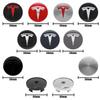 4Pcs 56mm/60mm Tesla Car Wheel Center Hub Cap For Model 3 Model Y Model X Model S Auto Rim Cover Decorate Stickers Accessories