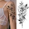 1PC Fashion Flower Temporary Tattoos Sticker DIY Fake Colorful Anchor Sheets Tattoo For Women Body Art Painting Arm Legs Tatoo Paper