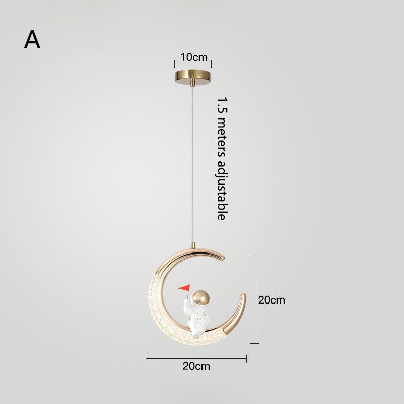 Nordic Moon LED мультяшная люстра внутреннее освещение детская комната подвесной светильник домашний ночник спальня гостиная украшение
